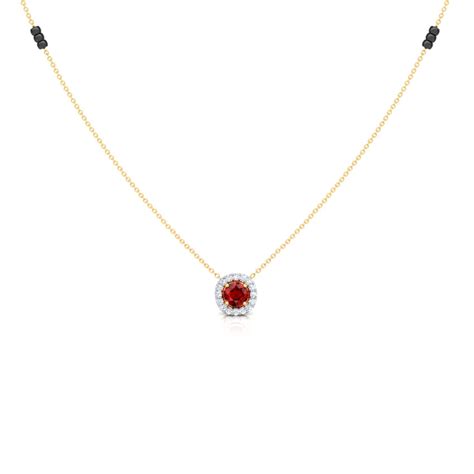 Buy Anisha Gemstone Mangalsutra Online Caratlane