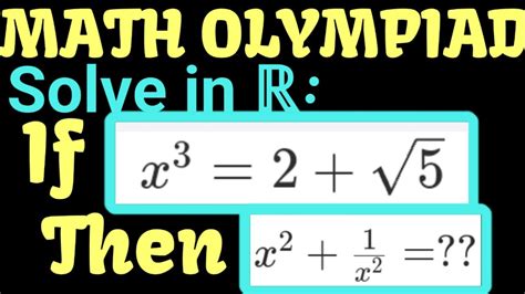 A Nice Algebra Olympiad Problem Ayaansmath Youtube