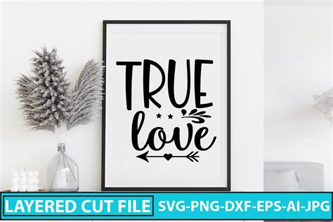 True Love Svg Cut File Graphic By Designmedia · Creative Fabrica