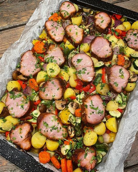 Traybake Met Varkenshaas Krieltjes En Heel Veel Groenten Groenten