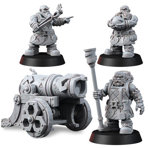 Dwarfs Runic Cannon Wargame Exclusive Fantasy