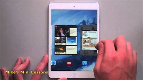 Multitasking Gestures On The IPad Mini Mike S Mini Lessons YouTube