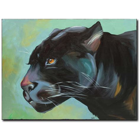 Animal Black Panther Painting Acrylic Painting on Canvas / - Etsy