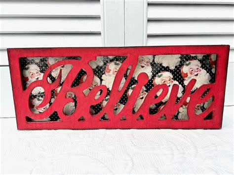 Diy Dollar Tree Believe Santa Sign