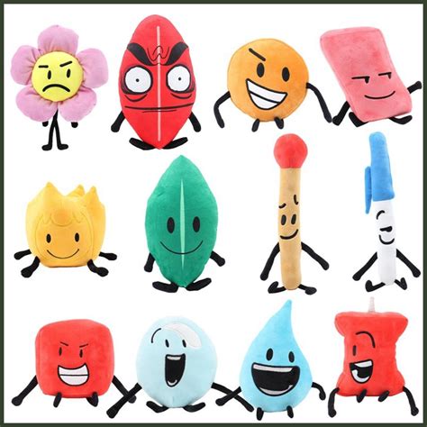 12 Styles Battle For Dream Island Plush Doll Bfdi Plushie Figure Toy