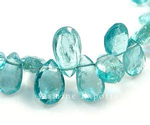 Apatite Briolette Micro Faceted Side Drilled Gemstone Beads J Beads