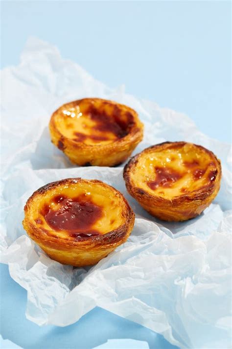 Traditional Portuguese Egg Tart Dessert Pasteis Pastel De Nata Or