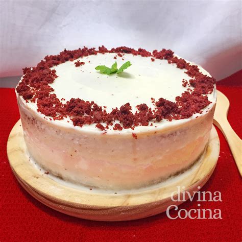 Tarta Red Velvet para San Valentín Receta de DIVINA COCINA