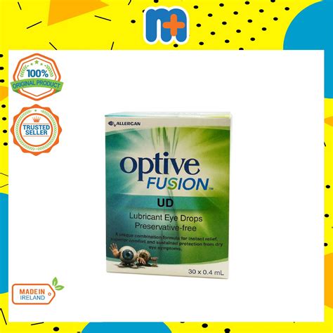 OPTIVE FUSION UD EYE DROPS VIALS 30 X 0 4ML