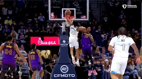 Timberwolves Terrence Shannon Jr S Monster Dunk Vs Lakers Had