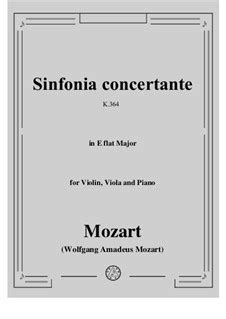 Sinfonia Concertante F R Violine Bratsche Und Orchester In Es Dur K