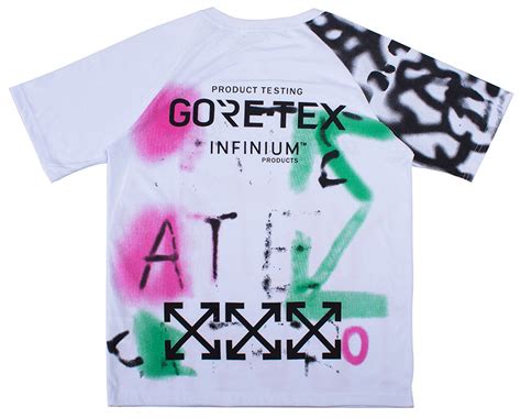 Купить Футболка Off White x Gore Tex белая мужская женская унисекс ...