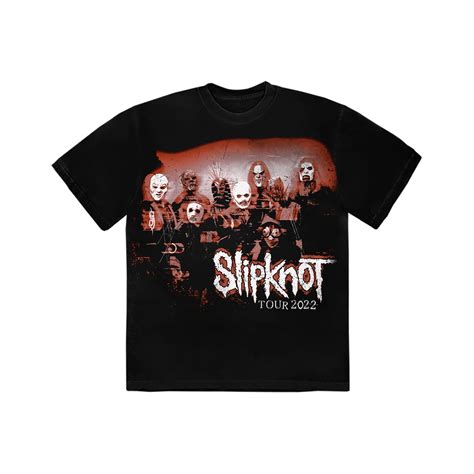 Band Photo 22 Tour Black T Shirt Slipknot Official Store