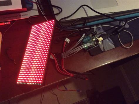 Led Wave Display Arduinos Illuminating Visual Showcase