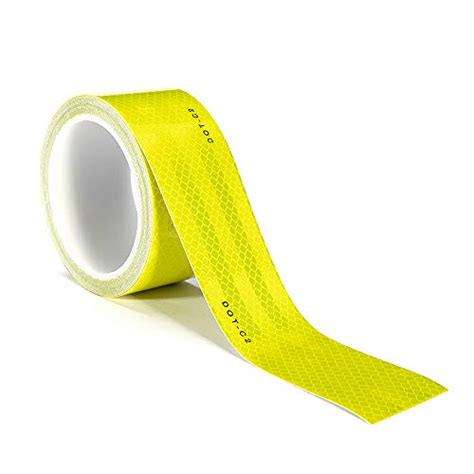 Reflective Dot C2 Intensity Fluorescent Yellow Tape Waterproof Adhesive Conspicuity Reflector