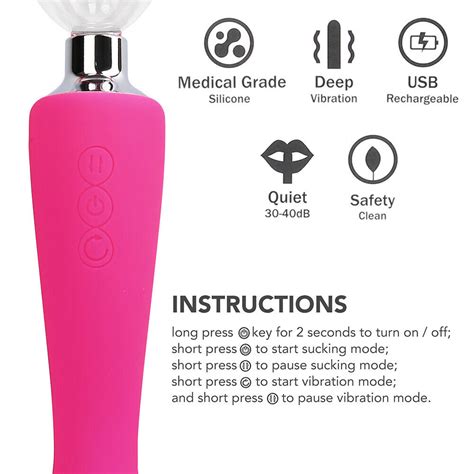 2 In1 Sucking Vibrator Clit Sucker Dildo Women G Spot Massager Sex Toy For Women Ebay