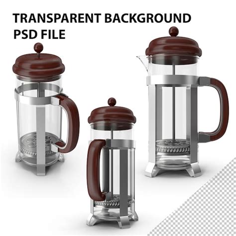 Cafetera De Prensa Francesa Png Archivo Psd Premium