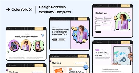 Colorfolio X Webflow Ecommerce Website Template