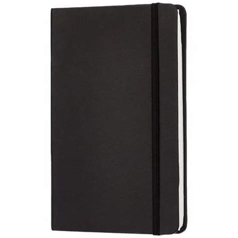 Perfect Bound Leather Cover 60 GSM Black Sales Executive Diary A4 At