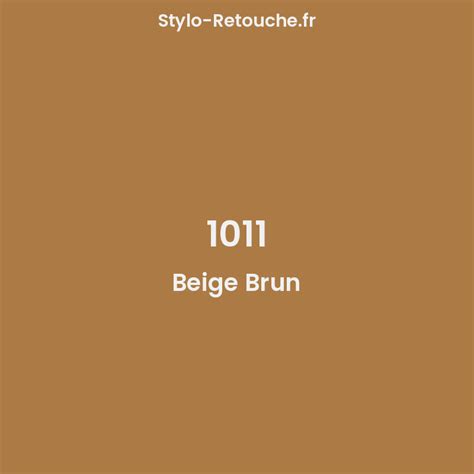 RAL 1011 Beige Brun Opaque En Stylo Retouche Stylo Retouche Fr