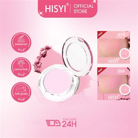 HISYI Single Color Blush Waterproof Matte Skin Friendly Multi Shade Long Lasting Natural Nude