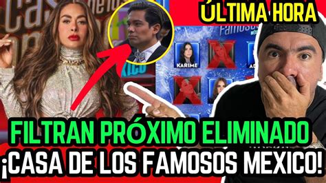 Revelan Qui N Ser El S Ptimo Eliminado De La Casa De Los Famosos