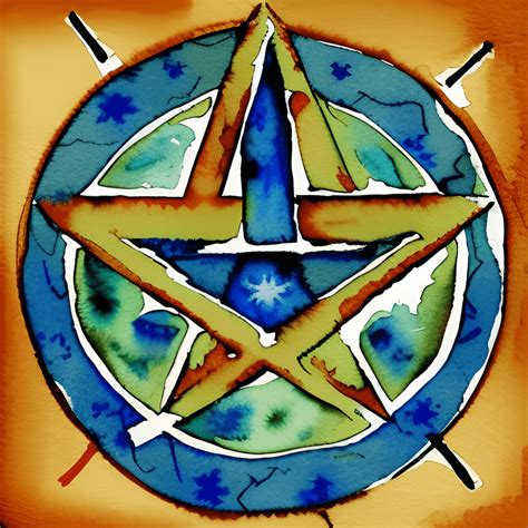 Watercolor Occult Symbol Graphic · Creative Fabrica