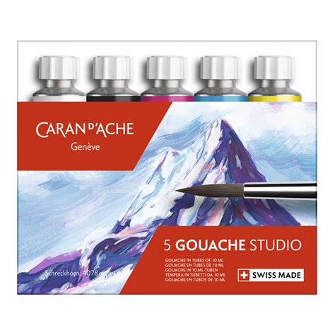 Caran D Ache Gouache Studio Set Tubes Ml Ebay