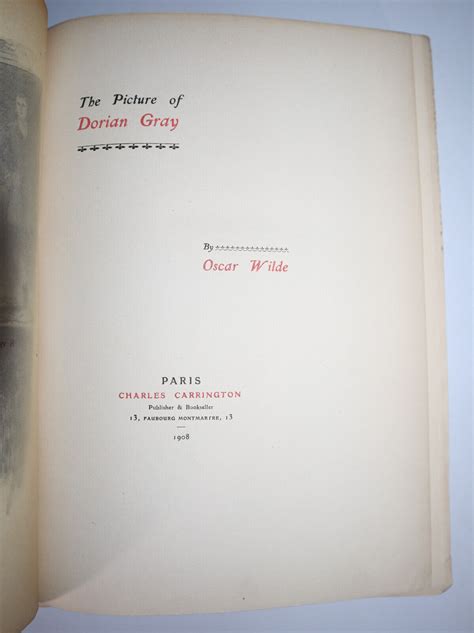 The Picture Of Dorian Gray By Oscar Wilde First Illustrated Edition