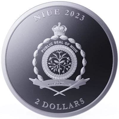 Niue 2 NZD Equilibrium 2023 1 Oz Silber