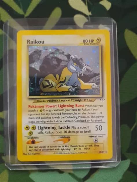 Pok Mon Tcg Raikou Excellent Rare Holo Neo Revelation