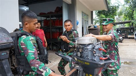 Jaga Kesiapan Operasional Tempur Yonif Marinir Terima Materi