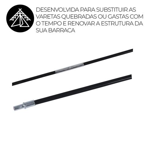 Varetas Para Reposi O De Barraca Iglu Lugares Cm Preto Fibra De