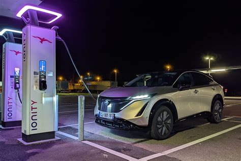 Essai Nissan Ariya 87 KWh Les Temps De Recharge Et De Voyage De