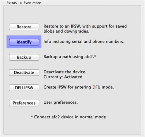 Comment utiliser la nouvelle fonctionnalité d identification de RedSn0w