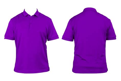 Premium Photo Blank Clothing For Design Purple Polo Shirt Clothing On