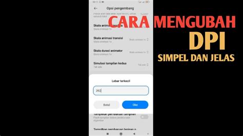 Tutorial Mengubah Dpi Simpel Dan Jelas Youtube