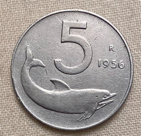 Italië Italiaanse Republiek 5 Lire 1956 Delfino Catawiki