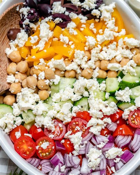 Greek Chickpea Salad Tzatziki Dressing For A Plant Based Protein Recipe Greek Chickpea