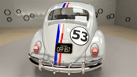 Volkswagen Beetle Herbie D Model Cgtrader