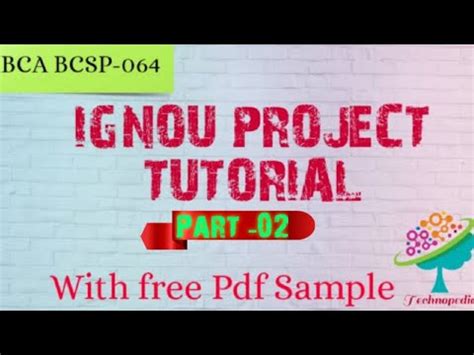 Ignou Project Part Bca Mca Ignou Bca Bcsp Project