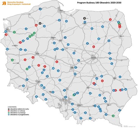 Program budowy 100 obwodnic sprawdzamy postęp prac na koniec 2023 r