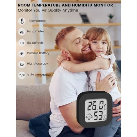 Digital Thermometre Hygrometre Interieur Mini Thermo Hygromètre À