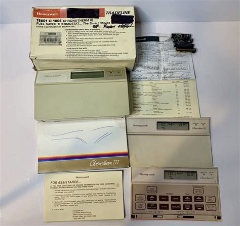 Honeywell Chronotherm Iii Programmable Thermostat T8601 C 1005 New Open Box Ebay