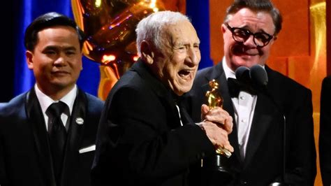 Mel Brooks Accepts Honorary Oscar After Nathan Lane Matthew Broderick Serenade Him Youtube