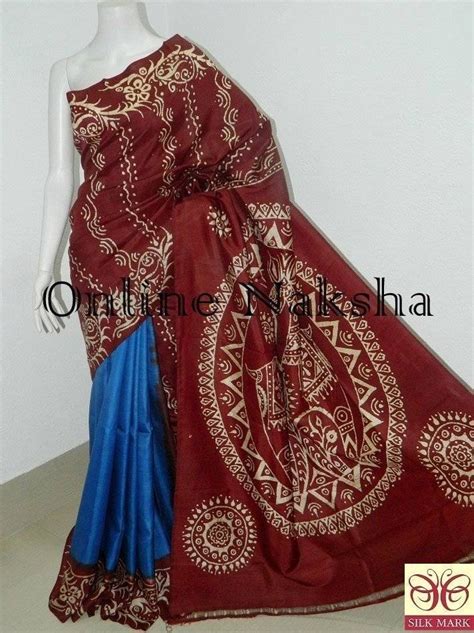 Batik Saree Online Handloom Pure Silk