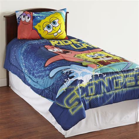 Nickelodeon Boys Microfiber Comforter Spongebob Squarepants