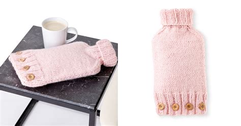 Knitted Hot Water Bottle Cover FREE Knitting Pattern