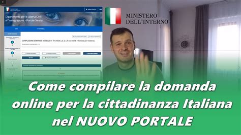 Come Compilare La Domanda Online Per Cittadinanza Italiana Nel Nuovo