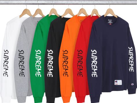 Champion L S Tee Spring Summer Supreme